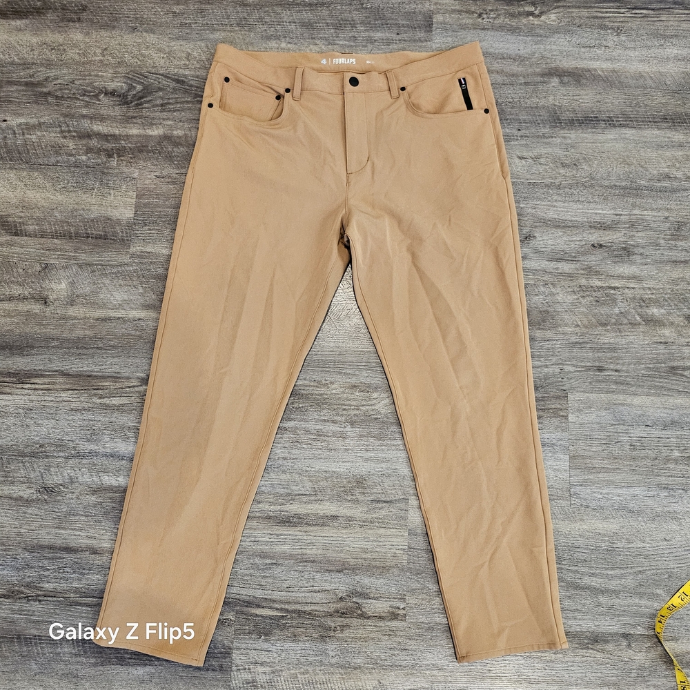 Fourlaps Tan Casual Pants